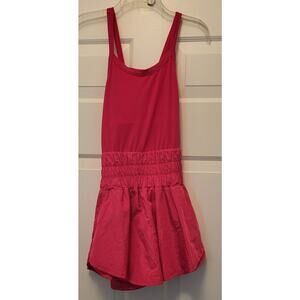 Women NWT "GB" Pink Athletic Sleeveless Romper Size Med